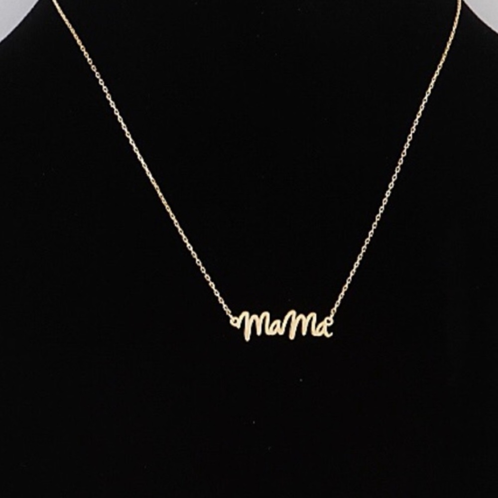 GOLD DAINTY ADJUSTABLE LENGTH “MAMA” NECKLACE